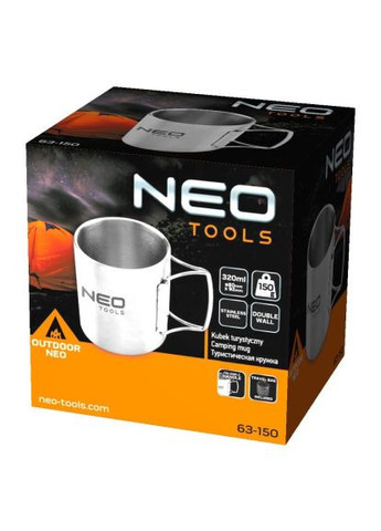 Чашка туристическая (63-150) Neo Tools 320 мл (369880602)