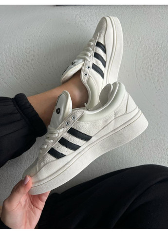 КРОССОВКИ ЖЕНСКИЕ ADIDAS CAMPUS X BAD BANNY WHITE АДИДАС КАМПУС No Brand белые демисезоны (367167366)