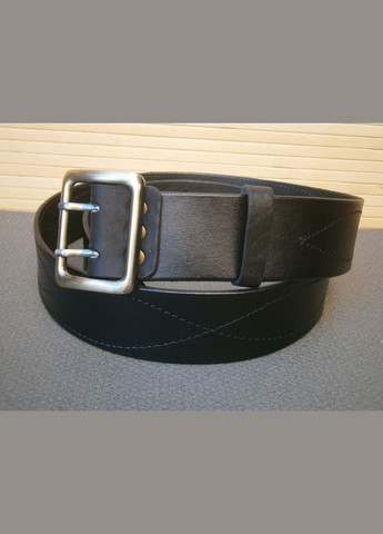 Ремінь офіцерський Рremium Lux натуральна шкіра чорний №2 / 120 см No Brand (358649187)