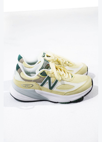 Кросівки жіночі і чоловічі New Balane 990 v6 yellow white | Нью Беланс 990 в6 жовті білі No Brand жовті демісезони (316663541)