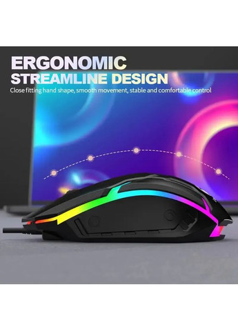 Проводная USB оптическая мышь 2 кнопки. No Brand (365814681)