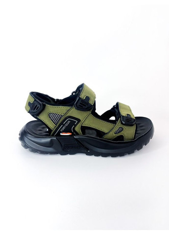 Хаки детские кожаные босоножки 31р 20 см хаки артикул б288 Kimbo-O