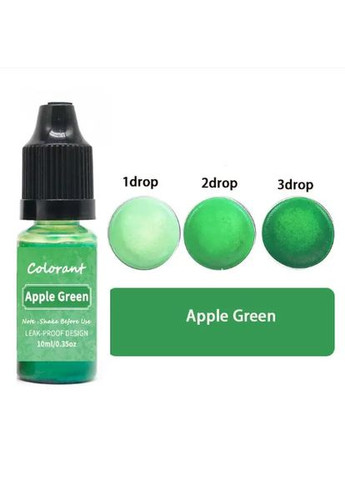 Жидкий краситель для свечей и мыла 10 мл Яблочный Зеленый / Apple Green Aroma (316649394)