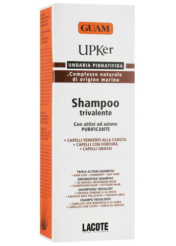 Шампунь для волос UPKer Triple Action Shampoo 200ml (2-469776) Guam (369791970)