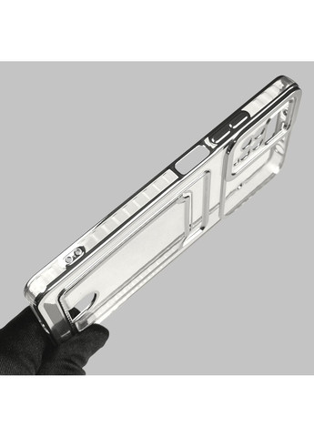 Чехол для Redmi Note 12 Pro 4G с серебряной окантовкой с карманом на редми нот 12 про серебряный Xiaomi (366023344)