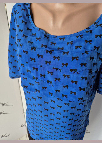 Синіти блуза жіноча в малюнок бантиків No Brand