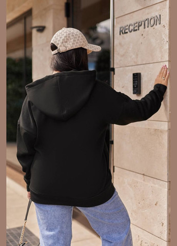 Женское теплое худи цвет черный New Trend (304987145)