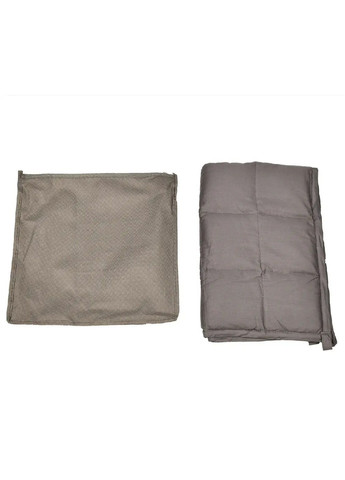 Обтяжена бавовняна сенсорна ковдра покривало з рівномірним розподілом ваги 2 кг 71x46 см (479272-Prob) Сіра Unbranded (316639004)