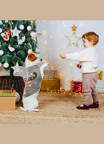 Вязаный акриловый свитер для котов и кошек Pet Style "Серый лось" S No Brand - (323233768)