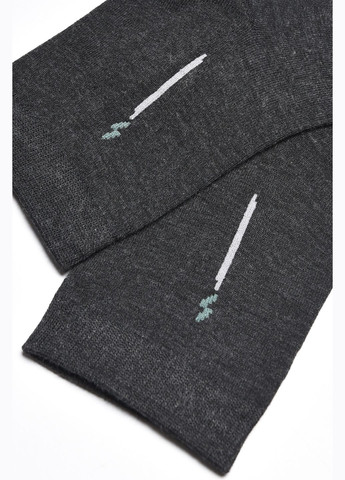 Тёмно-серые носки мужские демисезонные темно-серого цвета Let's Shop однотонные (299684700)