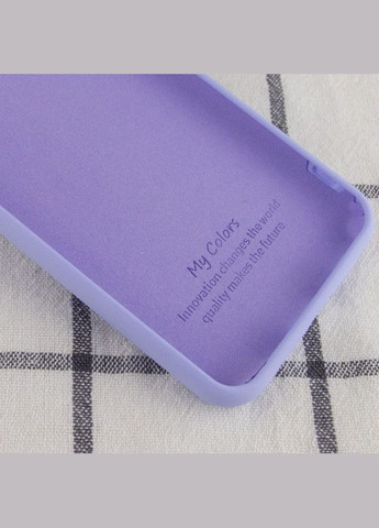 Силіконовий чохол для Redmi Note 8 Pro Бузковий мікрофібра soft touch Xiaomi (322212112)