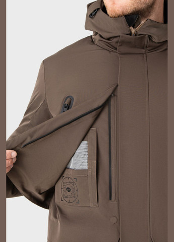 Коричневая зимняя куртка мужская 70521/94 Avecs