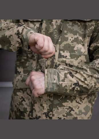 Зелена куртка тактична військова grifon піксель ріп-стоп (вафелька) британка No Brand