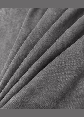 Штора атлас ширина 150см, висота 260см світло-сіра 1 шт No Brand (315875786)