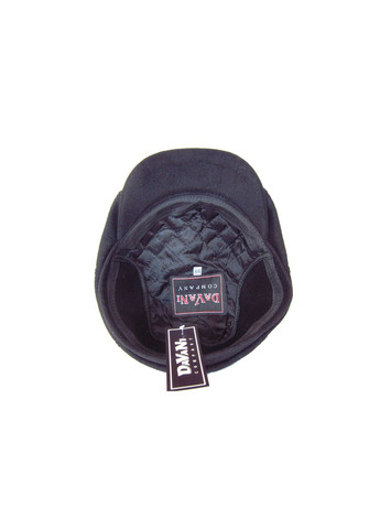 Мужская кепка восьмиклинка чёрная с ушками DAVANI 00935 No Brand кепка восьмиклінка (305768409)