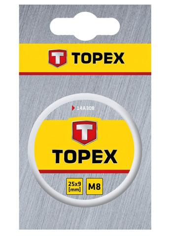 Плашка (M8, 25x9 мм) для нарезания внешней резьбы (22557) Topex (292312992)