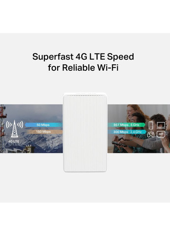 Маршрутизатор MB130-4G AC1200, 4G/LTE, 1xFE LAN, 1xFE WAN Mercusys (360396921)