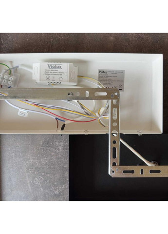 Светильник LED smart PICASSO-S+пульт 85W 3000-5000K IP20 квадрат бело-черный Violux (365651484)