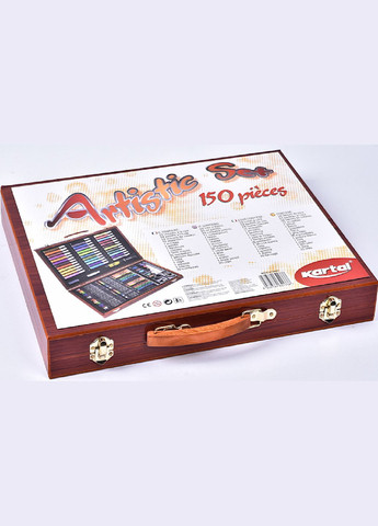 Набір для дитячої творчості в дерев`яному кейсі на 150 предметів Worison (322635075)