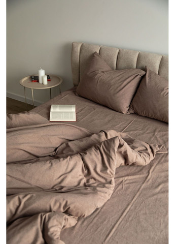 Постельное белье вареный хлопок "Белый" Полутораспальный, Классическая простыня, наволочки 50х70 IN.HOME_UA (371141765)