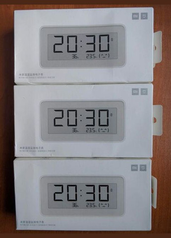 Электронные часы Xiaomi BT 4.0 Eink с термометром и гигрометром MiJia (279555009)