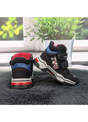 Темно-синие повседневные осенние ботинки демисезонные для мальчика Kimboo