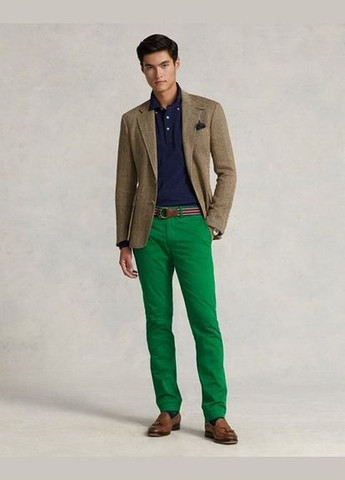 Зеленые кэжуал демисезонные зауженные брюки Ralph Lauren