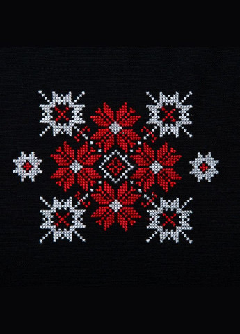 Фартук универсальный с этновышивкой и карманом, водоотталкивающий, хлопок, большой размер, для женщин. IDEIA черный