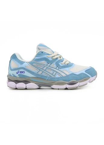 Синие летние кроссовки asics gel-nyc cream arctic sky асикс гель нюк No Brand