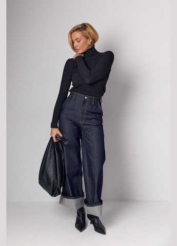 Женская вязаная водолазка в рубчик Lurex (307061283)