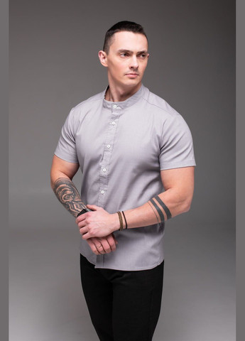 Серая рубашка No Brand