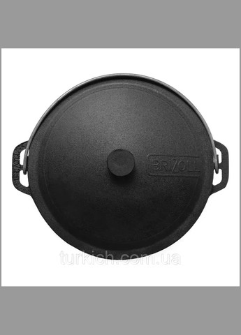Казанок чавунний туристичний із кришкою об`ємом 10 л, Брізол Brizoll (317592321)