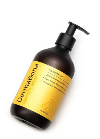 Мило рідке ProbioDay DermaBona з пробіотиками для очищення лап домашніх тварин, 500 мл No Brand (350199023)