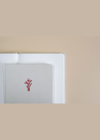 Блокнот Один. Ноль Маки Кремовый 96 страниц в точку Один.Нуль (305834243)