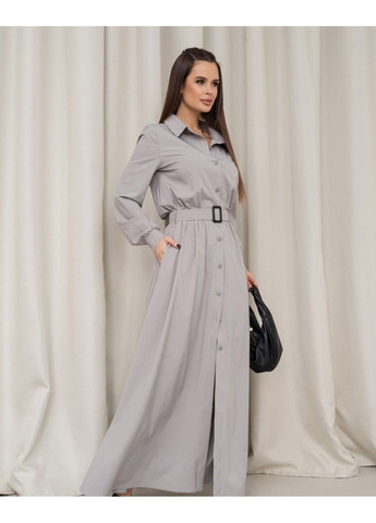 Серое повседневный платье 14460 xxl серый ISSA PLUS