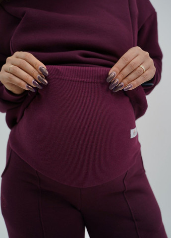 Утеплений костюм для вагітних і годуючих мам з секретом для годування Темно-бордовий HN (307905086)