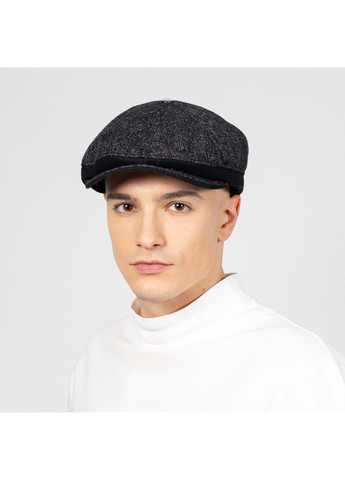Кепка шестиклинка с ушками мужская шерсть черно-серая ЭЛЬДАР 592-650 LuckyLOOK 592-650M (322789168)