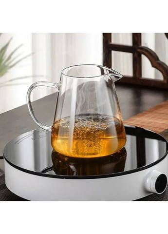 Заварочный чайник стеклянный 550 мл с фильтром из нержавеющей стали Cafferio LeafTea Жаропрочное стекло No Brand (369616695)
