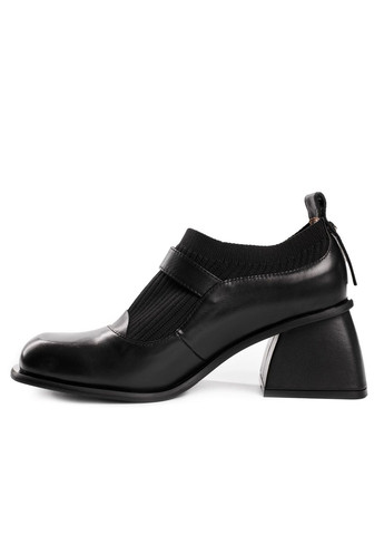 Чорні демісезонна шкіряні напівчеревики 4727 Lottini