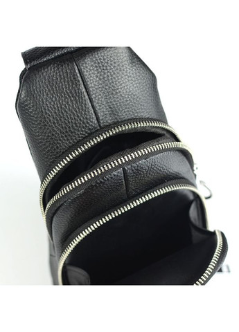 Мужской кожаный слинг сумка-рюкзак нагрудная на одно плечо No Brand (305834004)