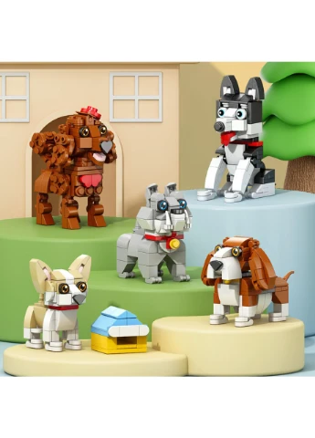 Конструктор Чихуахуа 111 деталей Puppy Matey Мініблоки збірна 3D фігурка собаки No Brand (394028374)