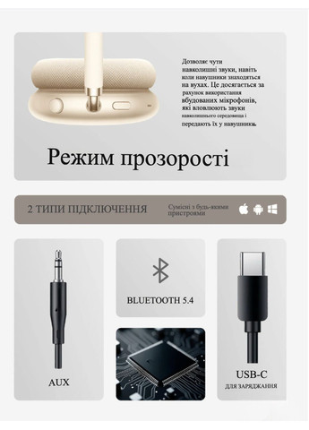 Беспроводные наушники ANC с шумоподавлением и Bluetooth 5.4 Фиолетовые Hoco W65 Plus (368786187)