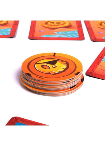 Дитяча карткова гра "Карррамба пірати! " VT8077 07, 50 карт 12 монет, правила гри Vladi toys (364128073)