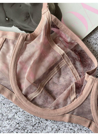 Пудровый бюстгальтер на косточках пудровый Lanny Mode