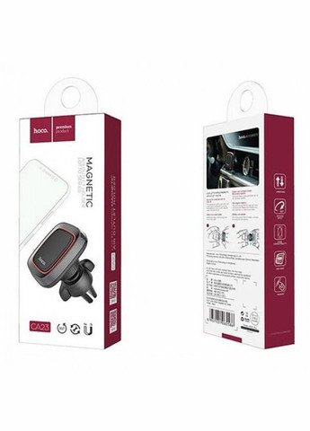 Автомобільний тримач Hoco CA23 Lotto series magnetic air outlet holder на дефлектор Чорний Zegor (318016175)