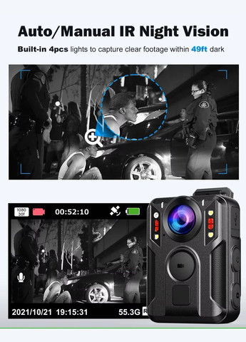 Боди камера M6, GPS, 64Gb (1332) Boblov (333832050)