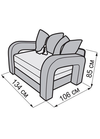 Гарненьке розкладне крісло ліжко Барбі ТМ No Brand (322500844)