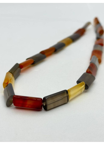 Агат на нитці без застібки 8*16 мм 40 см Комбінований No Brand (361319839)