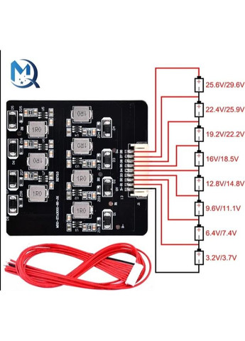 Балансир активний 8S 1.2А Li-ion lifepo4 еквалайзер батарей 24V No Brand (325835065)