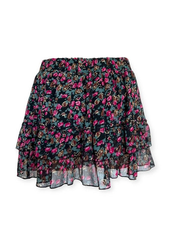 Черная повседневная юбка черно-розовый Blanco